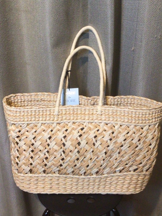 Shade & Shore Handbags - Shade & Shore Natural Woven Straw Tote